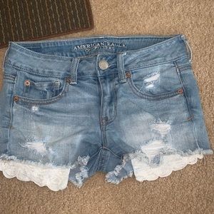 American eagle jean shorts